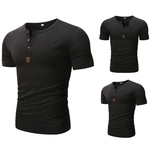 Mens henley shirts summer - t,