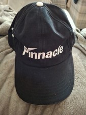Pinnacle Black Golf Cap. New