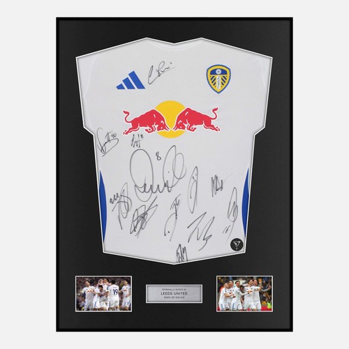 Framed squad signed leeds - signed,