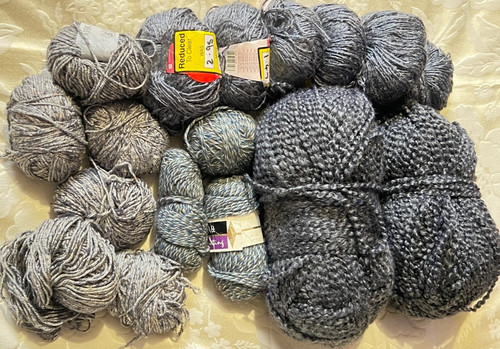 Knitting wool job lot grey - knitting,