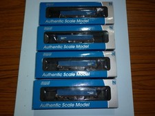 DAPOL 2F-039-09/010/011/012 x 4 TELESCOPIC HOOD WAGON TIPHOOK BLUE  N GAUGE