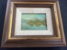 Signed Irish Oil Painting Drogheda Pat Walsh 1995 Miniature Mountain Scene