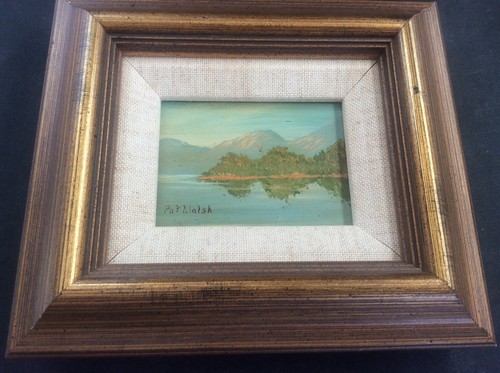 Signed irish oil painting - oil,