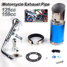 Carbon Short Exhaust System Muffler For GY6 125cc 150cc 4 Stroke Chinese Scooter