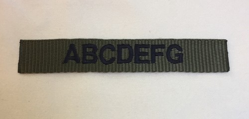 Army name tapes - x,