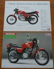 1982 Suzuki GS125 GS 125 Motor Bike Cycle Brochure Very Rare Retro Vintage 1980s