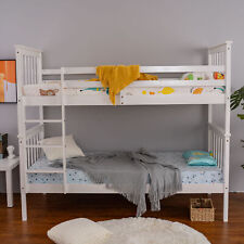 Panana 3ft Single Bunk Bed Wooden Pine Frame with Stair, Can Split into 2 Beds