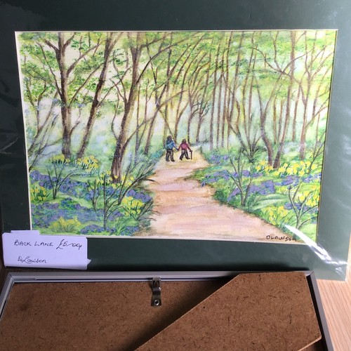 Watercolour painting back - , “back