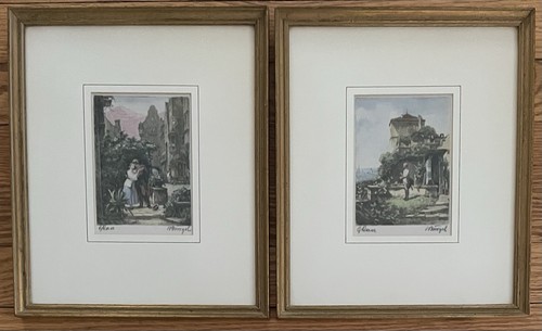 Pair framed ludwig - of, burgel