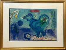 Marc Chagal Lithograph Blue