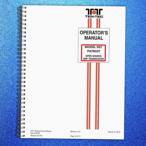 Ten tec patriot - ten, qrb