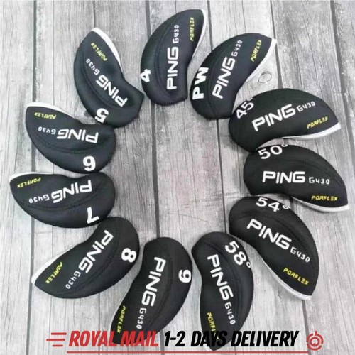 Black neoprene golf iron - black,