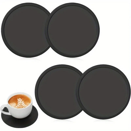 Round silicone coasters - round,