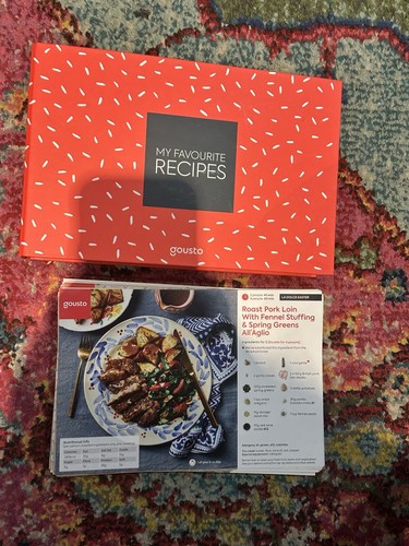 Gousto folder and recipes - gousto,