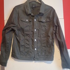  River Island | Dark Green |  Denim Jacket |  Large Slim | Men's | 
