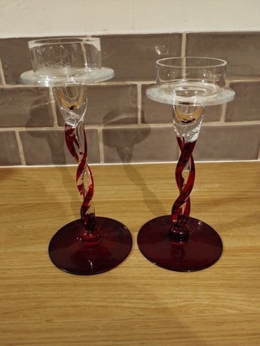 Vintage two ruby red swirl - ruby,