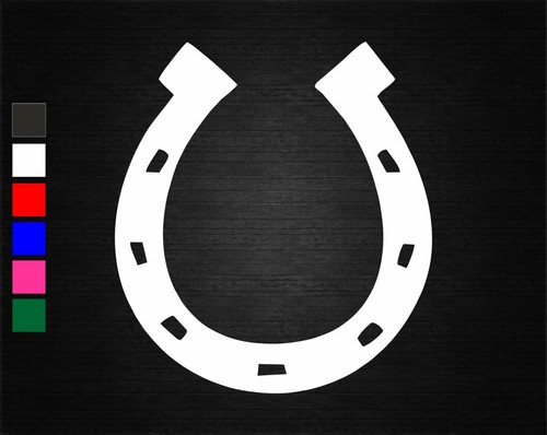 Lucky horseshoe vinyl decal - lucky,