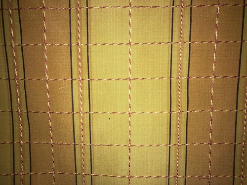 Gold check curtain fabric - gold,