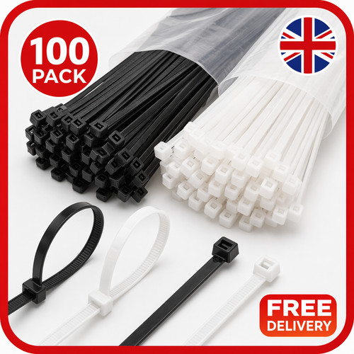 White black cable ties heavy - cable,
