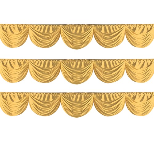 Ice silk curtain swag - silk,