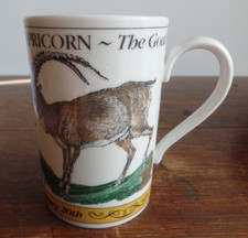 DUNOON STONEWARE CAPRICORN THE GOAT ZODIAC SERIES MUG