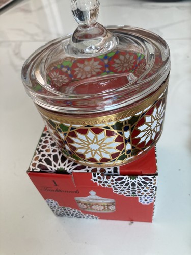 1pc moroccan style glass - moroccan, jar