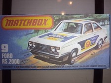 Matchbox - No9 Ford Escort RS 2000 - Replica / Copy Box 