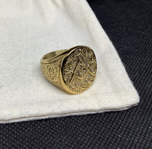 Vintage style masonic ring - style,