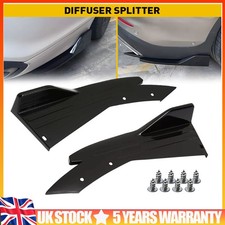 2×Car Bumper Spoiler Rear Lip