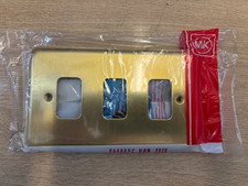 MK Grid Front Plate  3 Gang