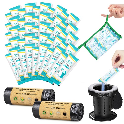 Count camping toilet bags - 50,