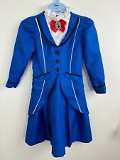 Mary Poppins Girls Blue A-Line Size 5-6 Years Mary Poppins Costume Disney
