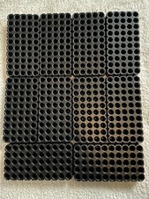 Plastic Test Tube Trays, Science, Arts,  Crafts. Holds 50, 10 Trays Recycled