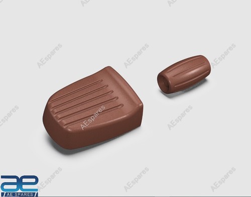 Brown foot control rubbers for - foot,