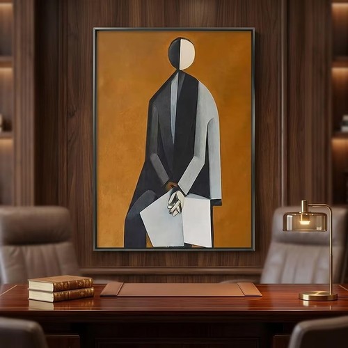 Large handpainted figure - large, oil