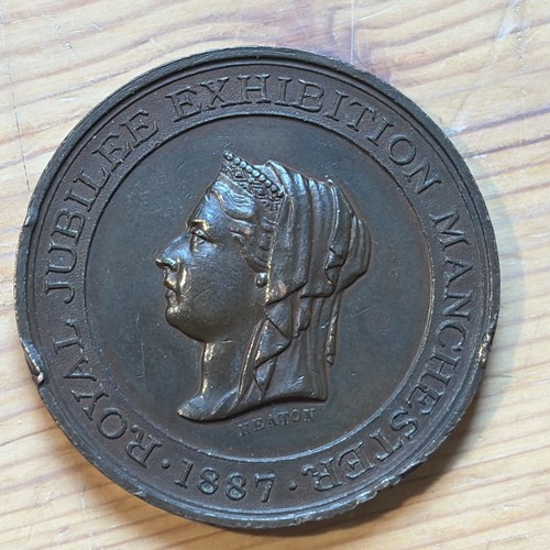 1887 bronze medallion royal - 1887,