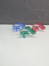 Swarovski Japanese Siamese Fighting Fish Red Blue & Green No Box Or Papers @hc#V