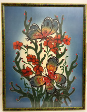 Large Framed Batik Textile
