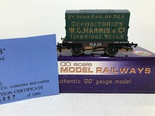DAPOL OO BALLARDS Ltd Edn SECR CONFLAT + HARRIS BOX WAGON + BOXED + CERTIFICATE