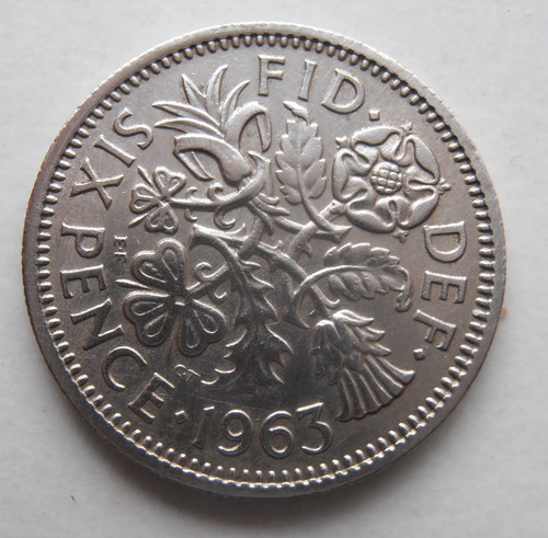 1963 sixpence - 1963,