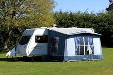 Ventura Porch Awning Marlin IXL Fiberglass Frame Blue