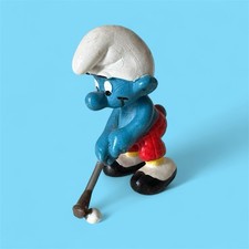 Vintage Golf Player Smurf Collectable Vinyl Figure toy 20055
