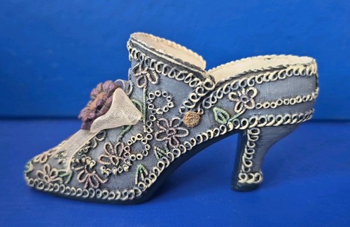 Kensington blue lace floral - blue,