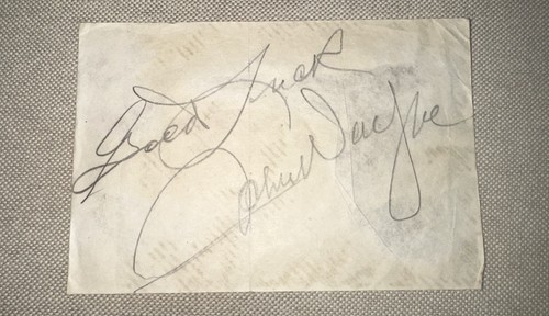 John wayne signed - signed, cut