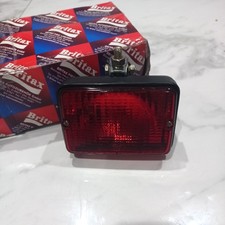 BRITAX 738 RECTANGULAR REAR FOG LAMP LIGHT WITH BRACKET CAR CARAVAN TRAILER