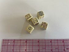 Rare antique poker dice - poker, dice,