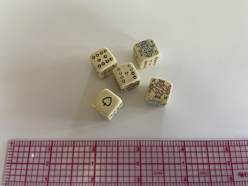 Rare antique poker - rare, dice,