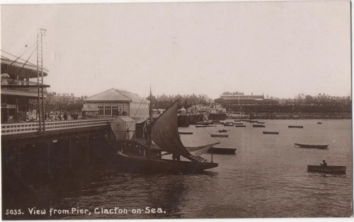 Vintage postcard view from - vintage,