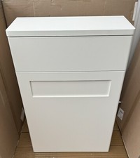 Concealed Toilet Cistern Unit In Off White.