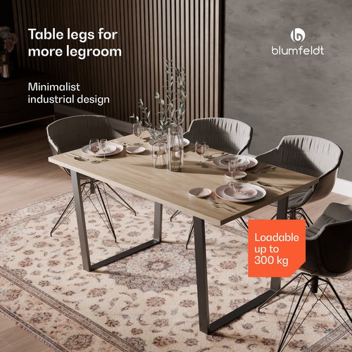 Table legs metal industrial - table,